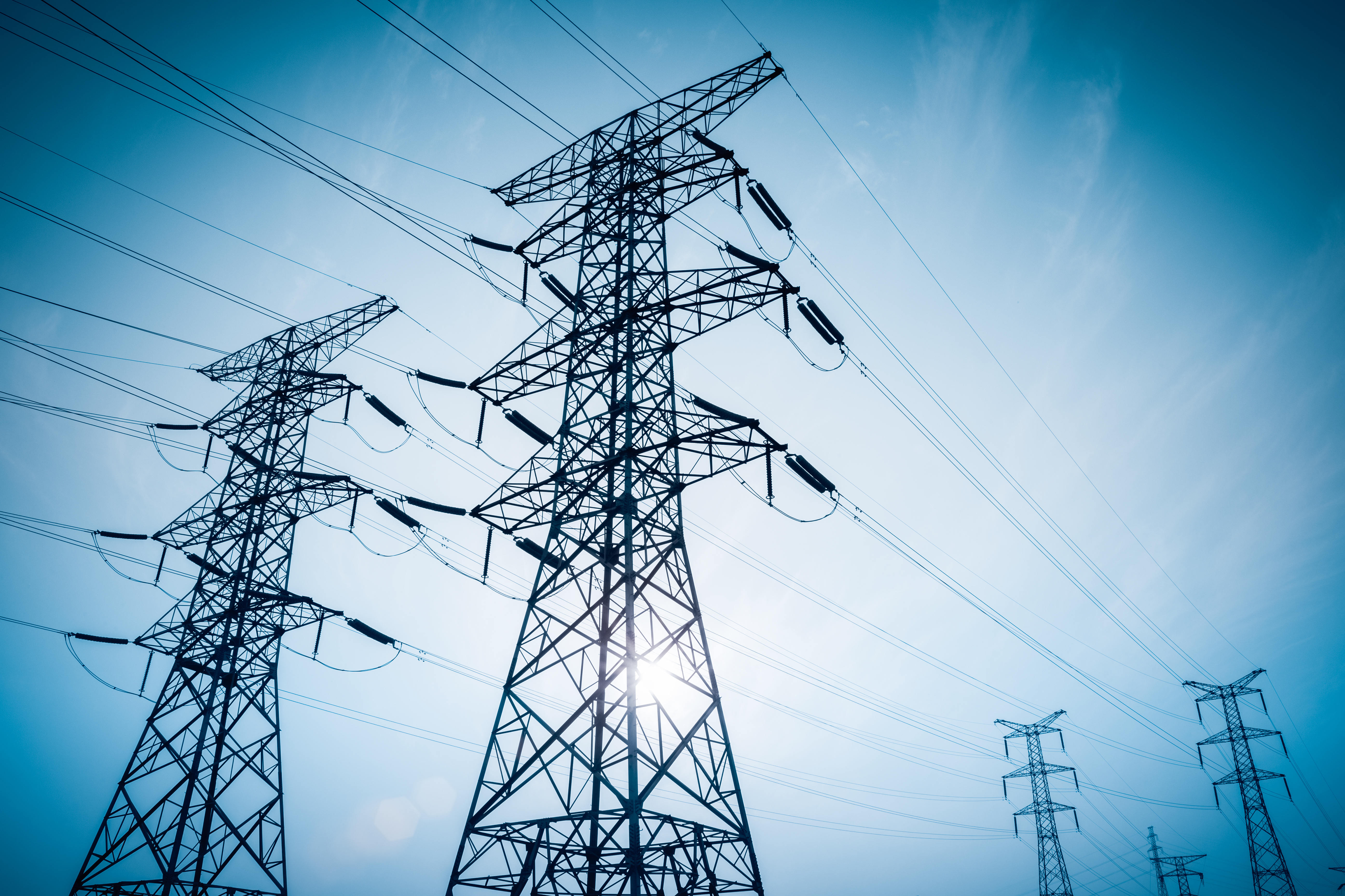 power line towers